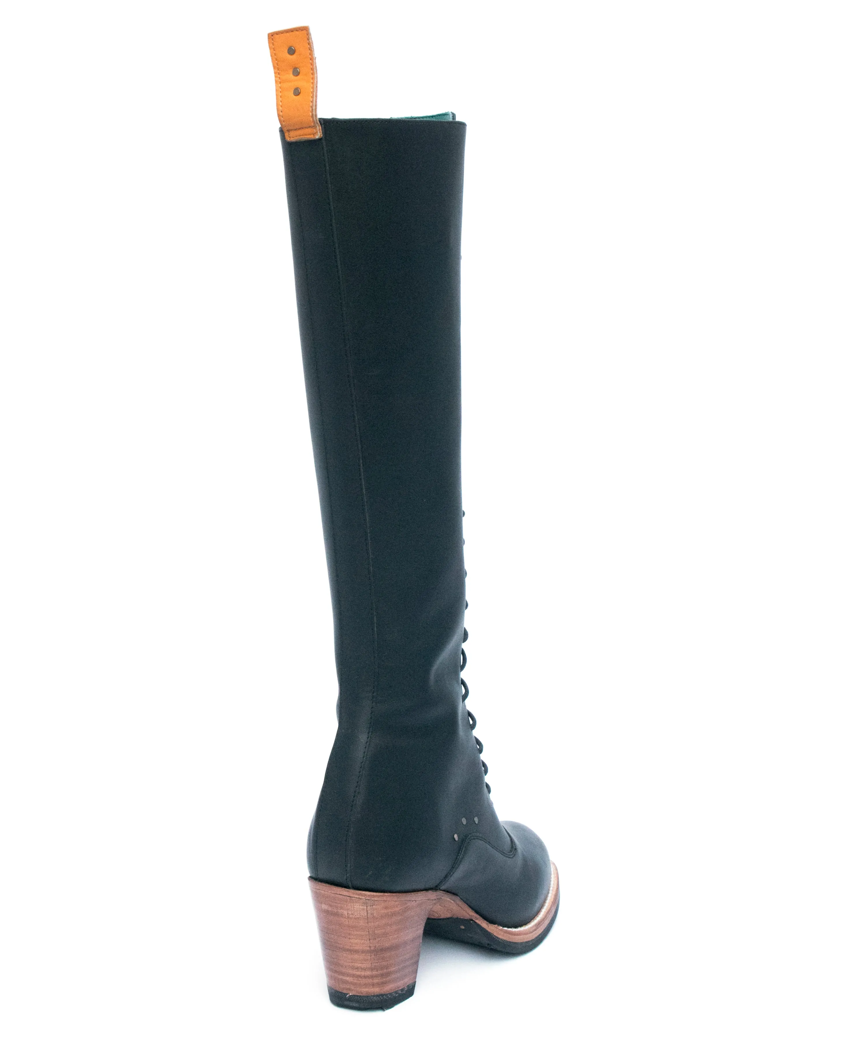 No.2071 CROSSWALK knee high boot Black