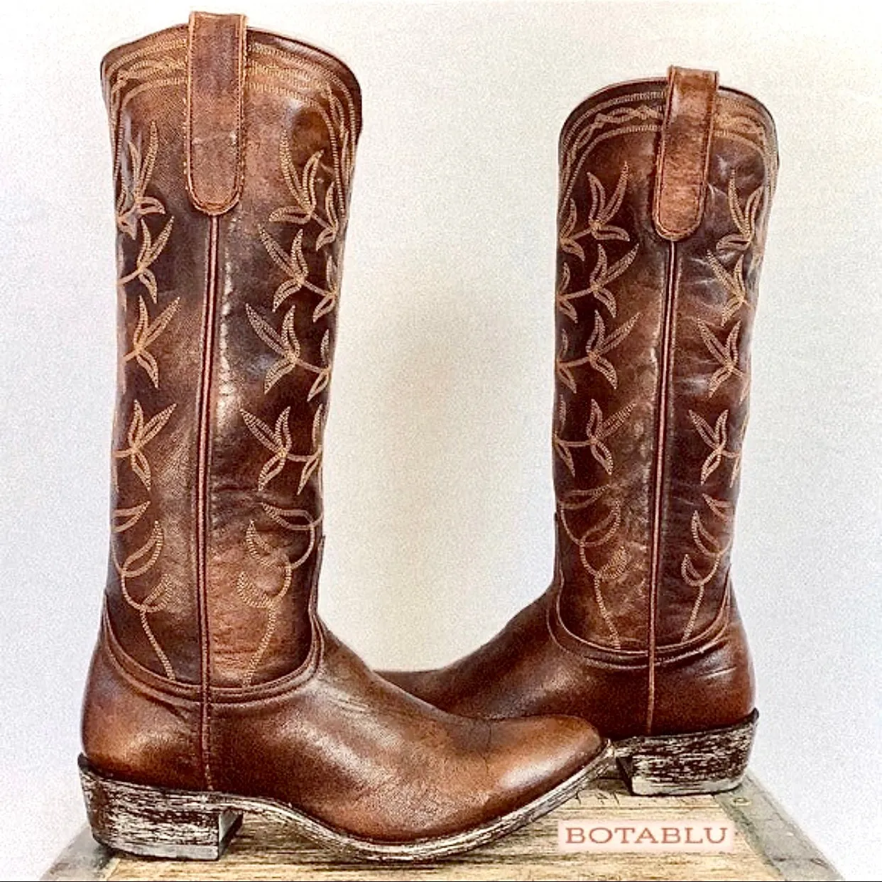 OLD GRINGO Tall Knee High Brown Leather Cowgirl Cowboy Western Riding Boots