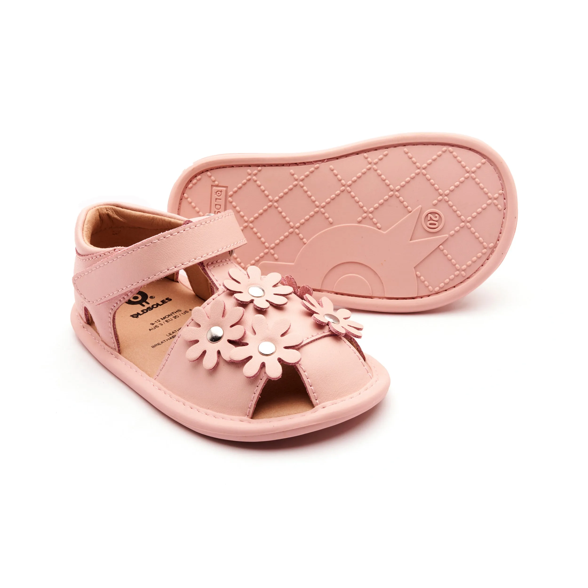 Old Soles Wild Flower Powder Pink Kids Sandals