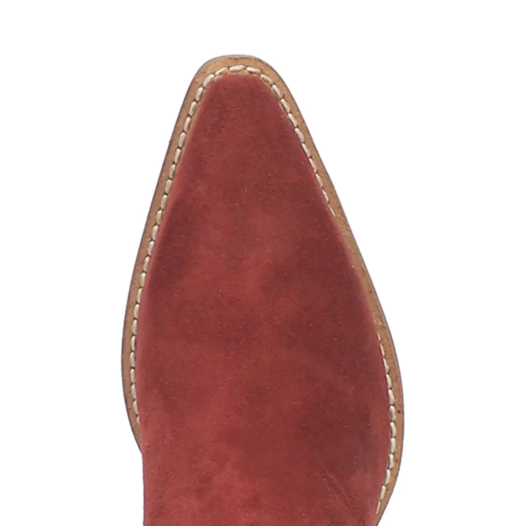 Online Exclusive | Dingo | Wild Child Suede Leather Boot in Burgundy **PREORDER