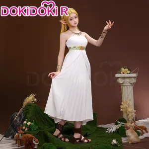 【Partial Ready For Ship】【Size S-3XL】【Last Batch】DokiDoki-R Game Costume White Dress / Shoes