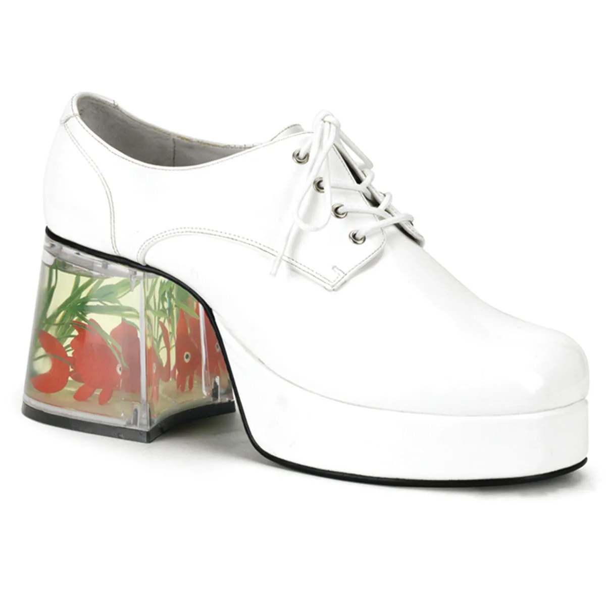 Pimp Platform Shoes White