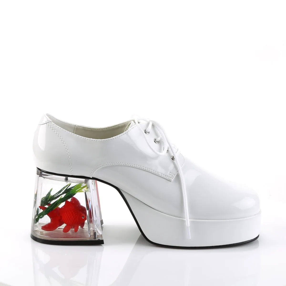 Pimp Platform Shoes White