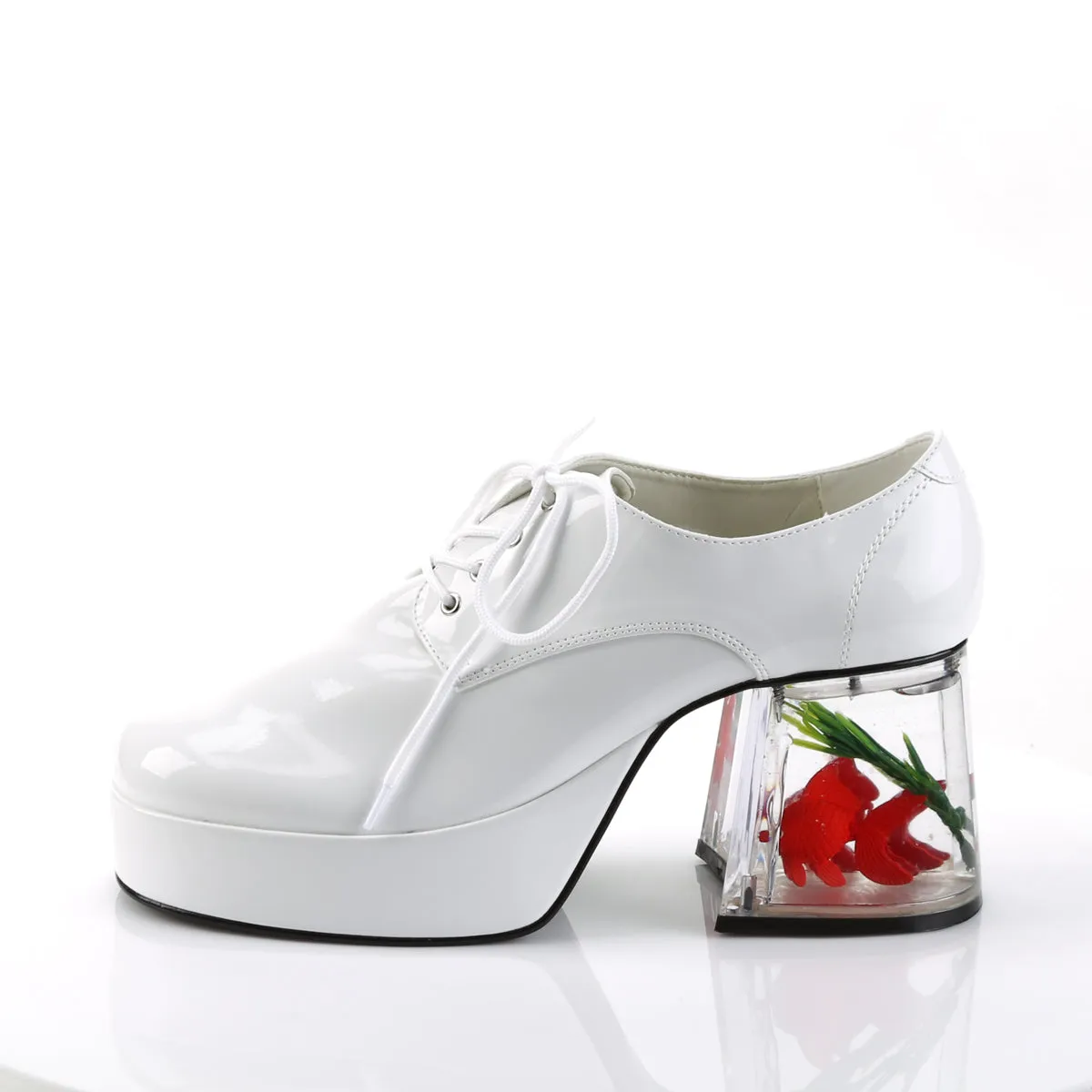 Pimp Platform Shoes White