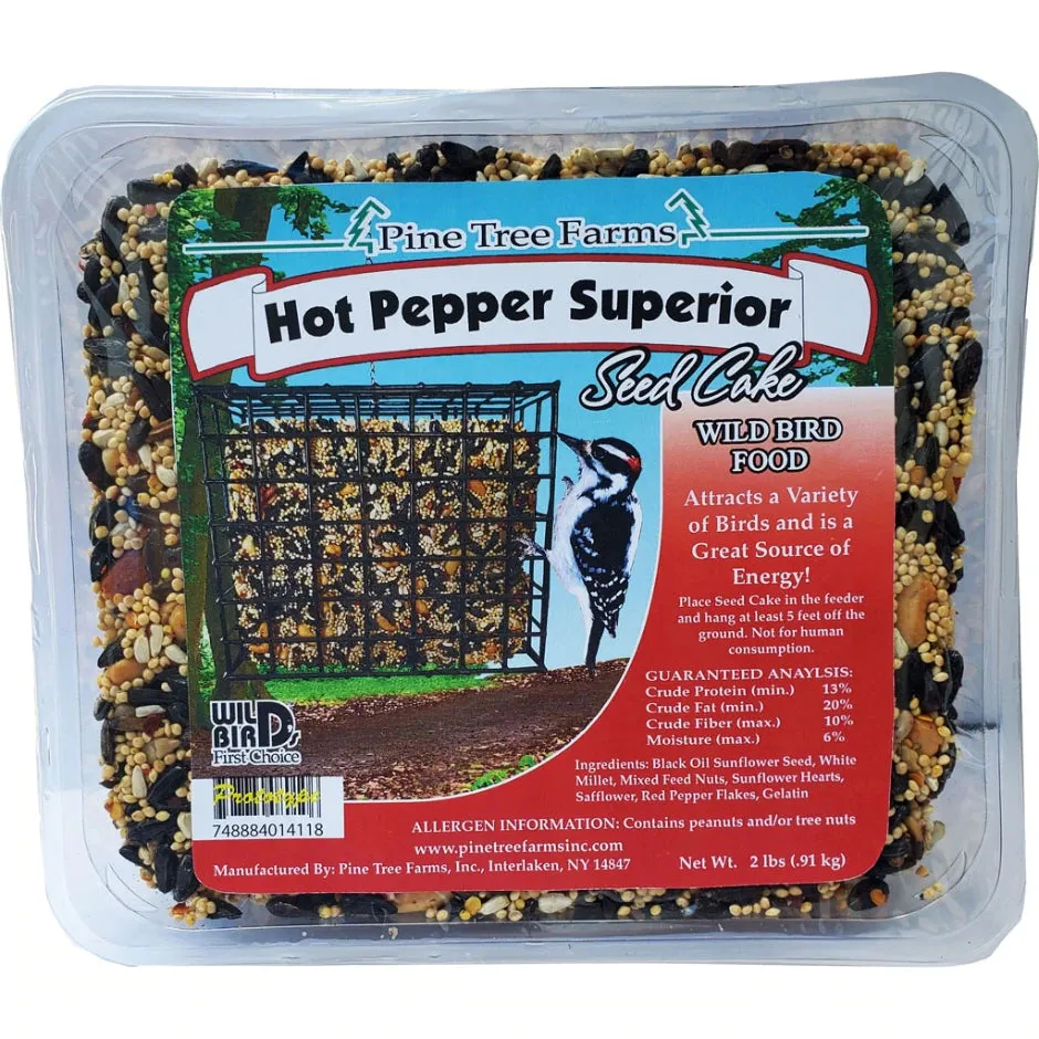 Pine Tree Farms Hot Pepper Superior Seed Cake 2 lb.