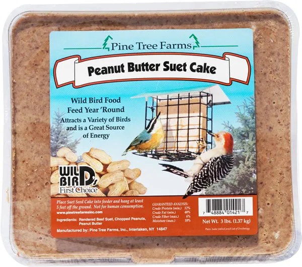 Pine Tree Farms Peanut Butter Suet Cake 3 lb.