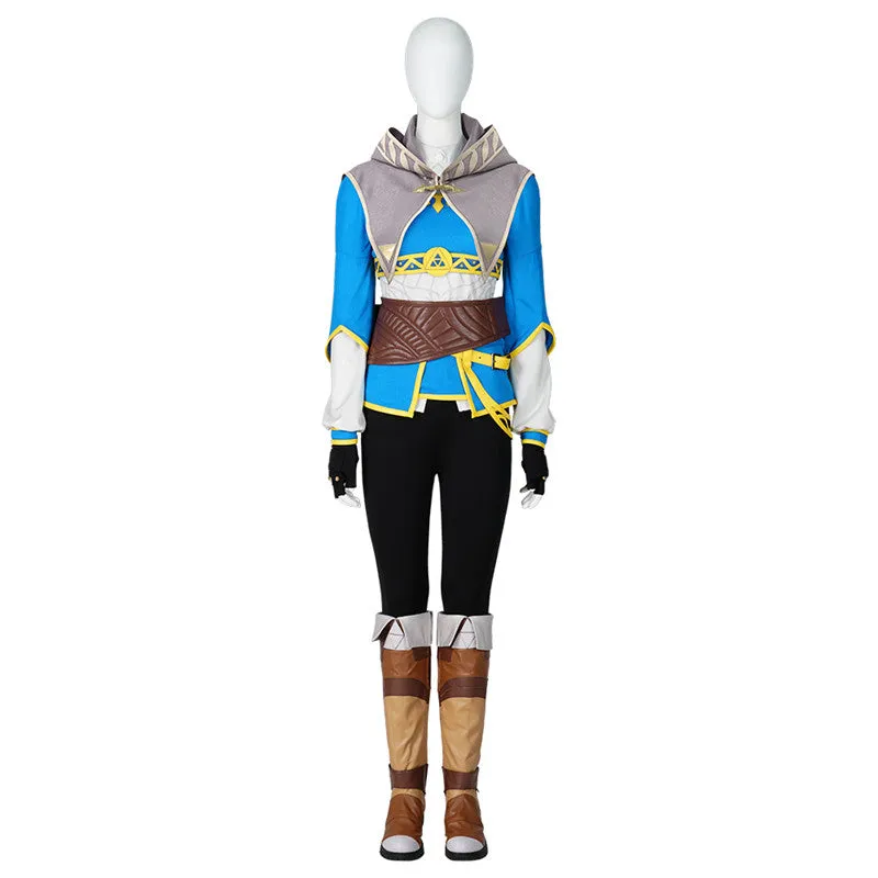 Princess Zelda Cosplay The Legend of Zelda Breath of the Wild Costume Halloween Outfit