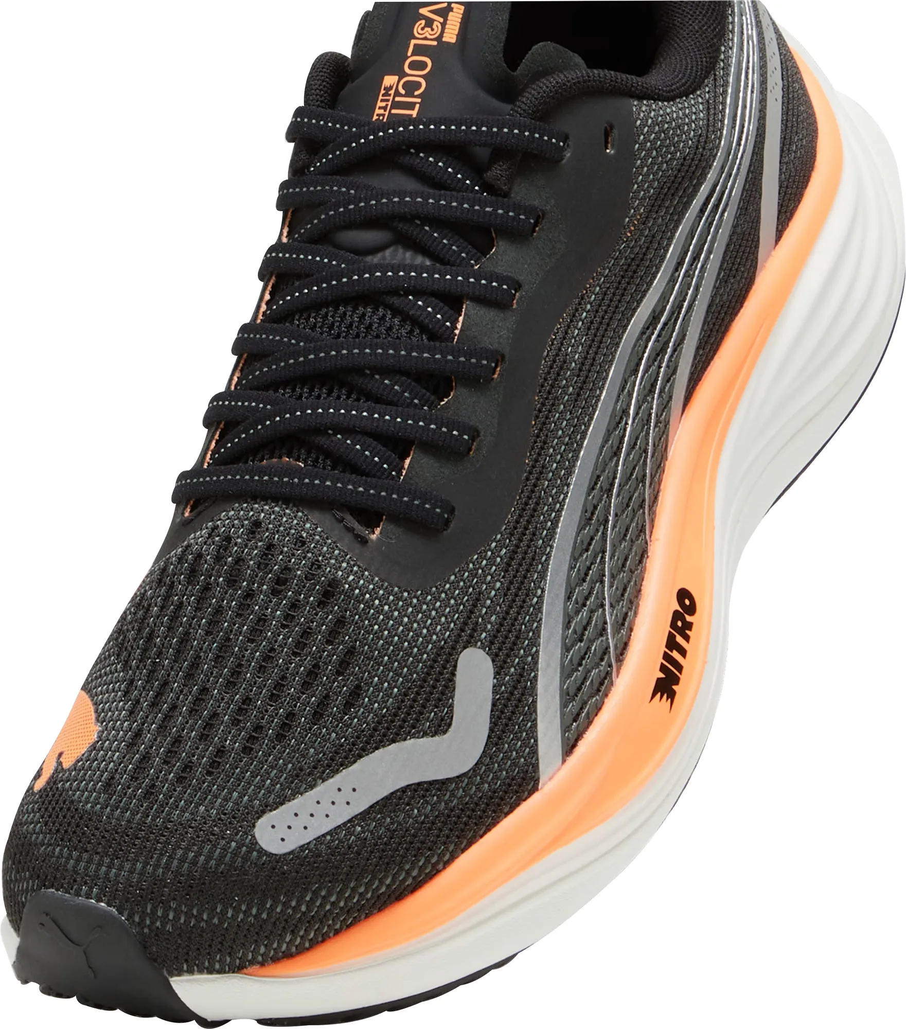 Puma Velocity Nitro 3 WIDE FIT Mens Running Shoes - Black