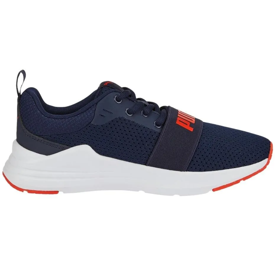 Puma Wired Run Jr Kids' Shoes Navy Blue 374214 21 37