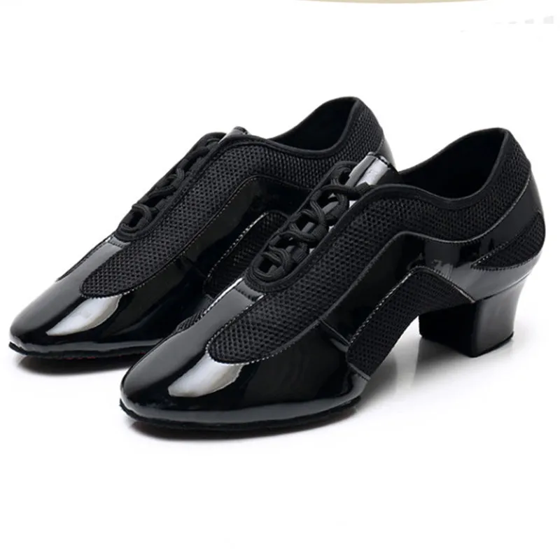 QCWD Women's Microfiber Leather 4.5cm Heels Ballroom Dance ShoesTeaching & Practice Shoes