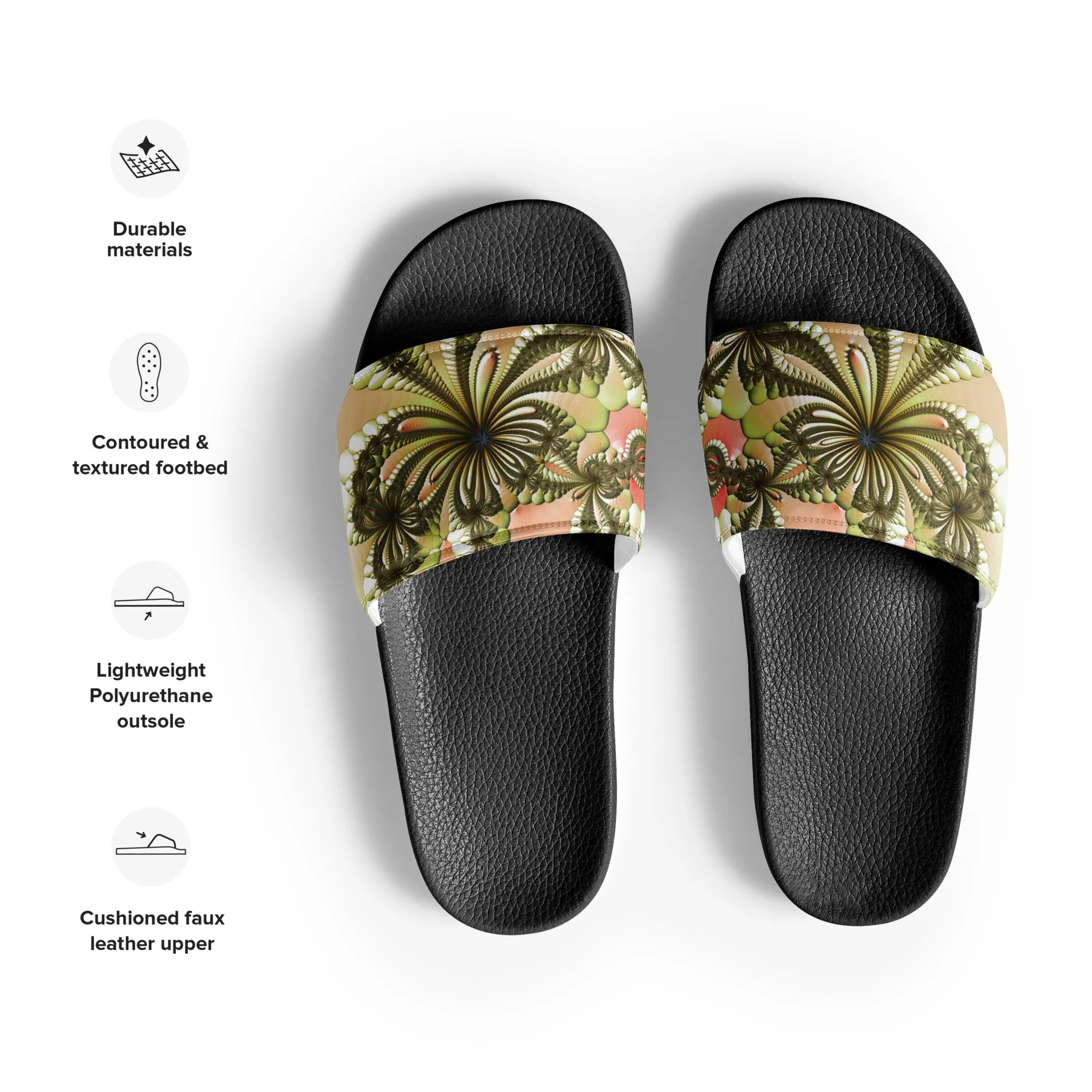 "Wild Lily" Collection - Men’s Slides