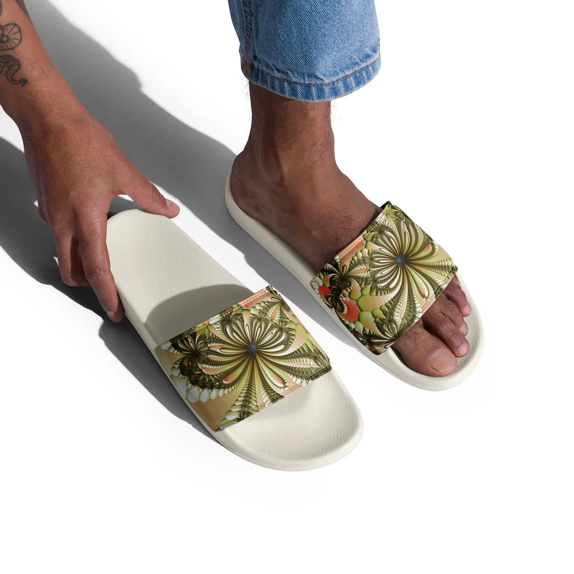 "Wild Lily" Collection - Men’s Slides