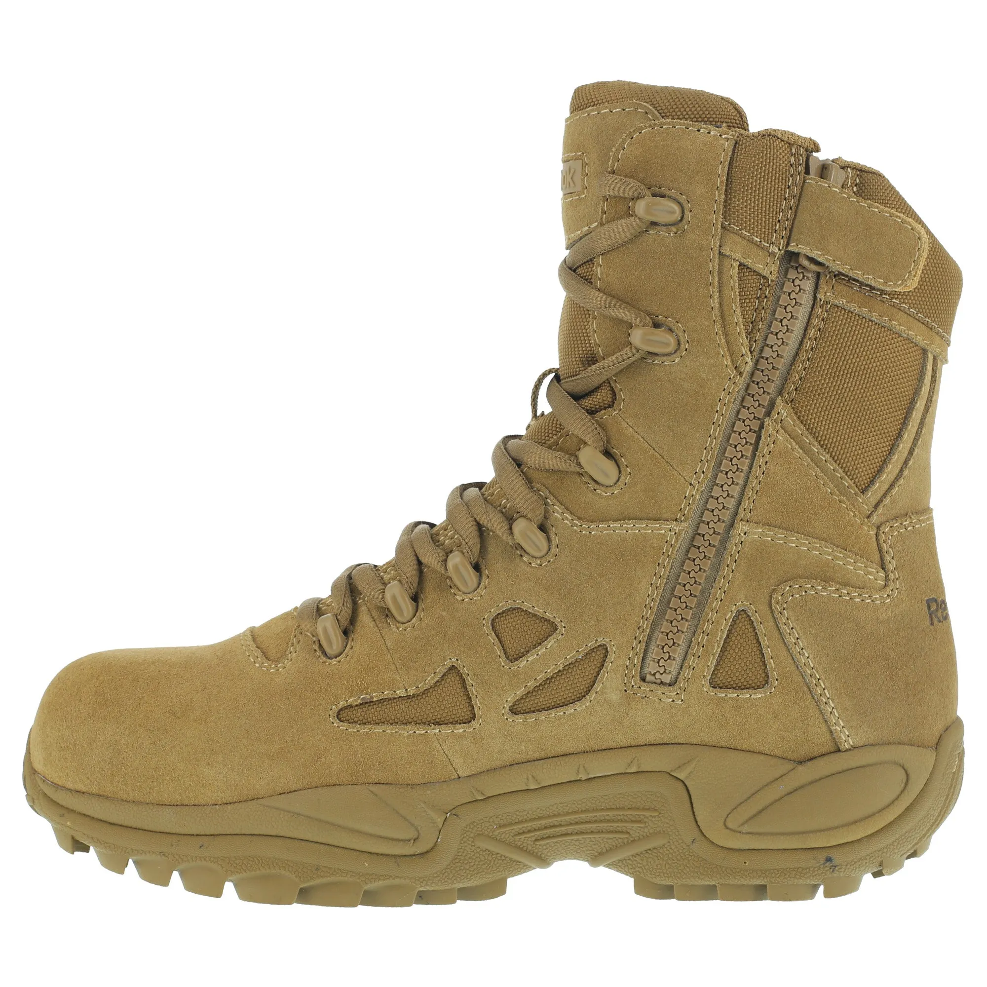 Reebok Womens Coyote Leather Tactical Boots Rapid Response LaceUp CT