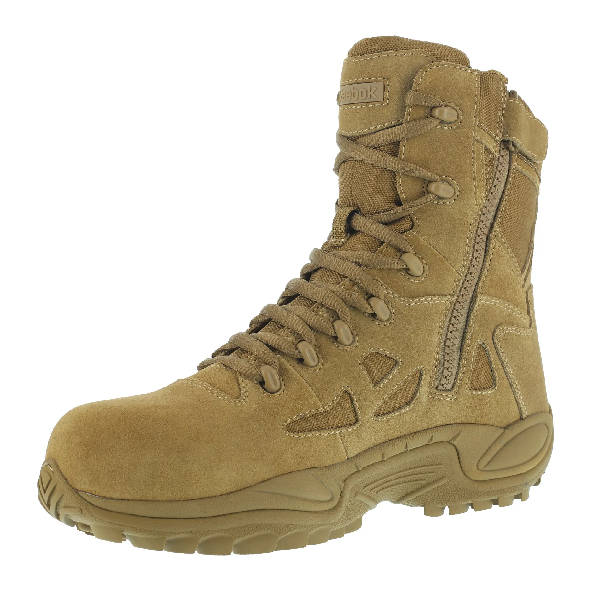 Reebok Womens Coyote Leather Tactical Boots Rapid Response LaceUp CT