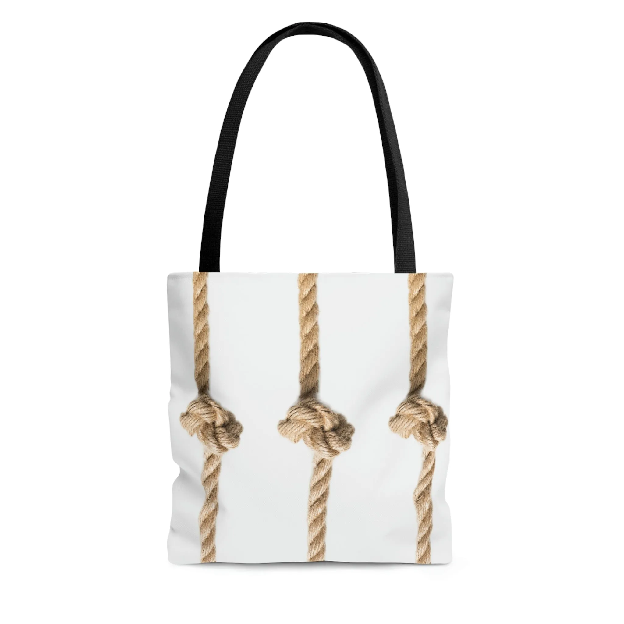 Rope Decor  Boat / Beach Bag - White AOP Tote Bag