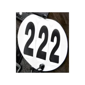 ROUND HEAD NUMBER PLATE WHITE 