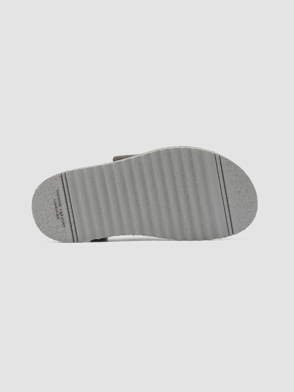 SANDS 106 - Gray Suede Slide Sandals