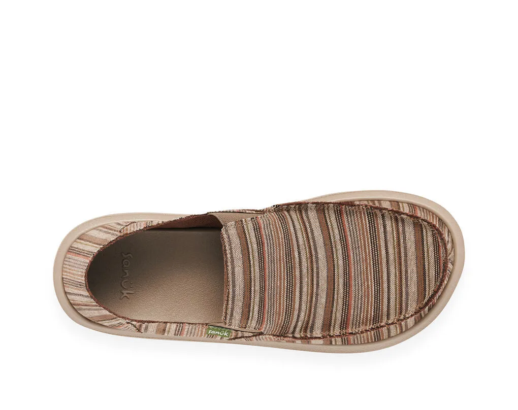 Sanuk Vagabond Funk Shoe-Tan Canyon