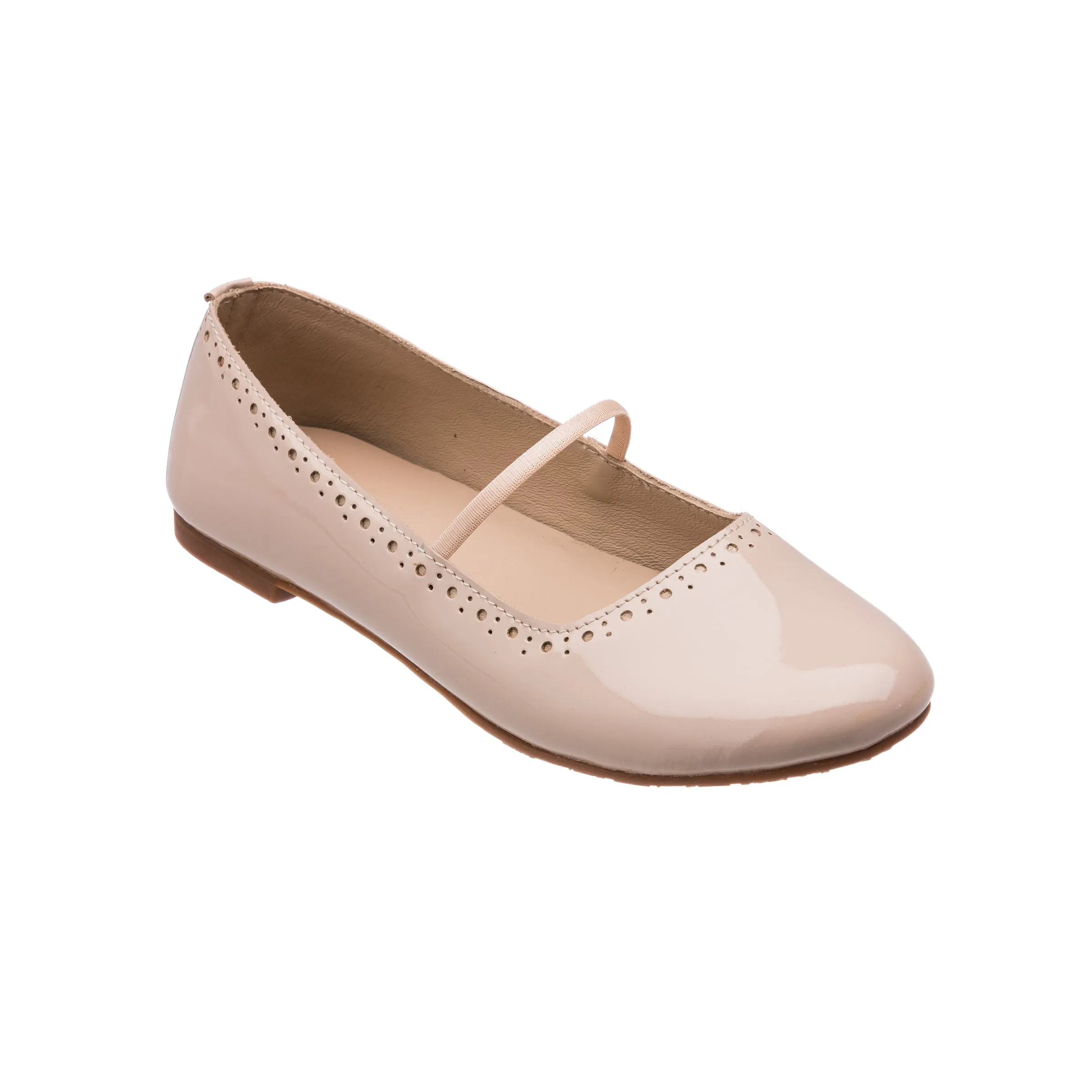 Sasha Ballerina Flat Patent Blush