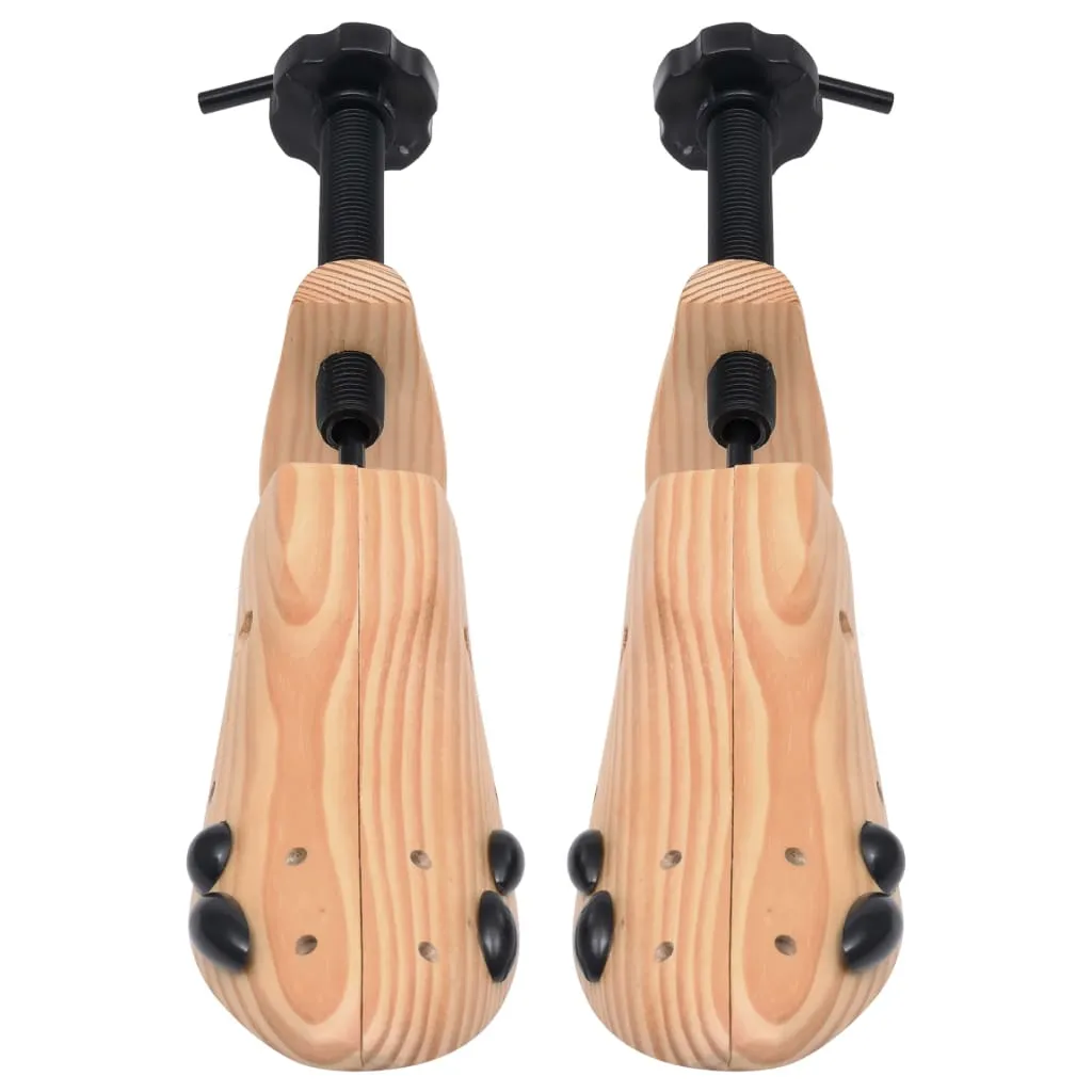 Shoe Trees 2 Pairs Size 36-40 Solid Pine Wood