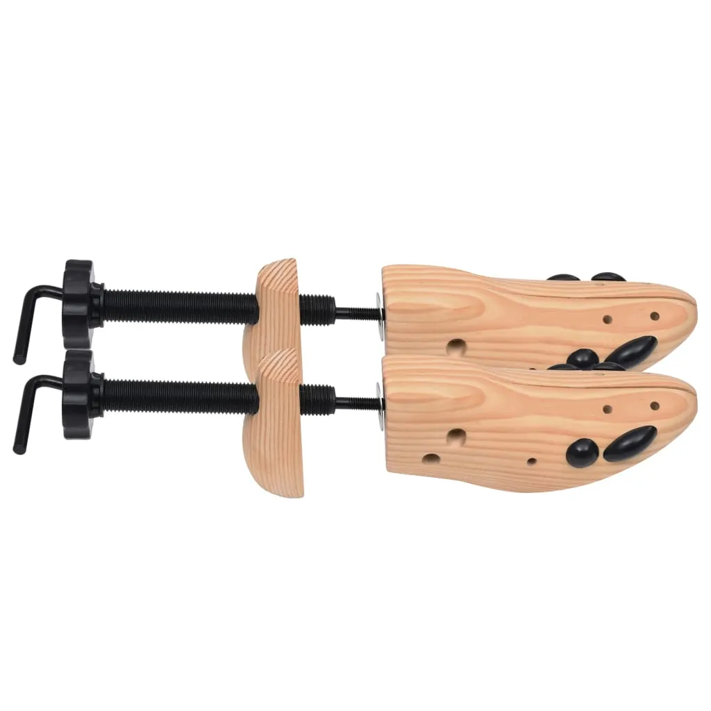 Shoe Trees 2 Pairs Size 36-40 Solid Pine Wood