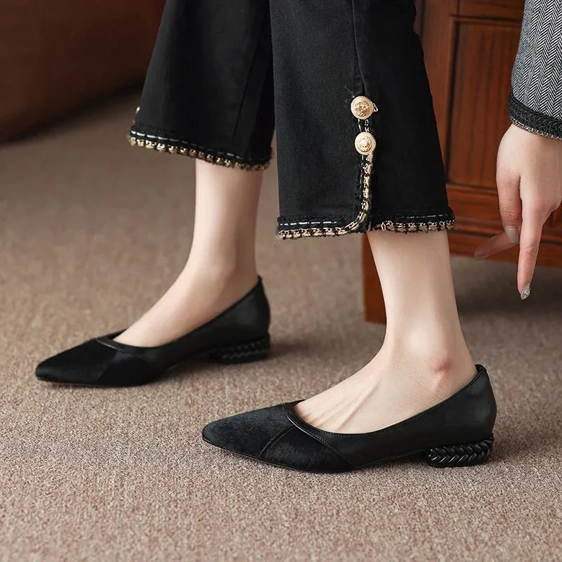 Simple & Gentle Pointed Toe Women's Flat Shoes