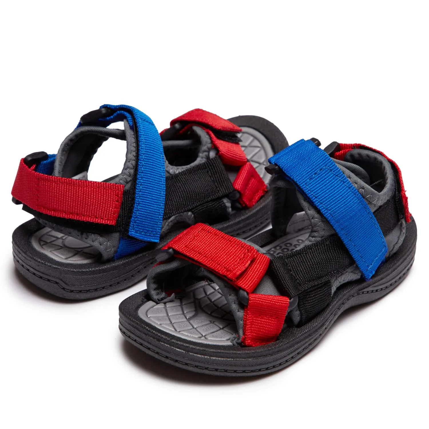 Skysole All Terrain Double Strap Sandals for Boys - Rubber Sole Amphibian Shoes for Beach, Pool, Hiking, Walking & Sports