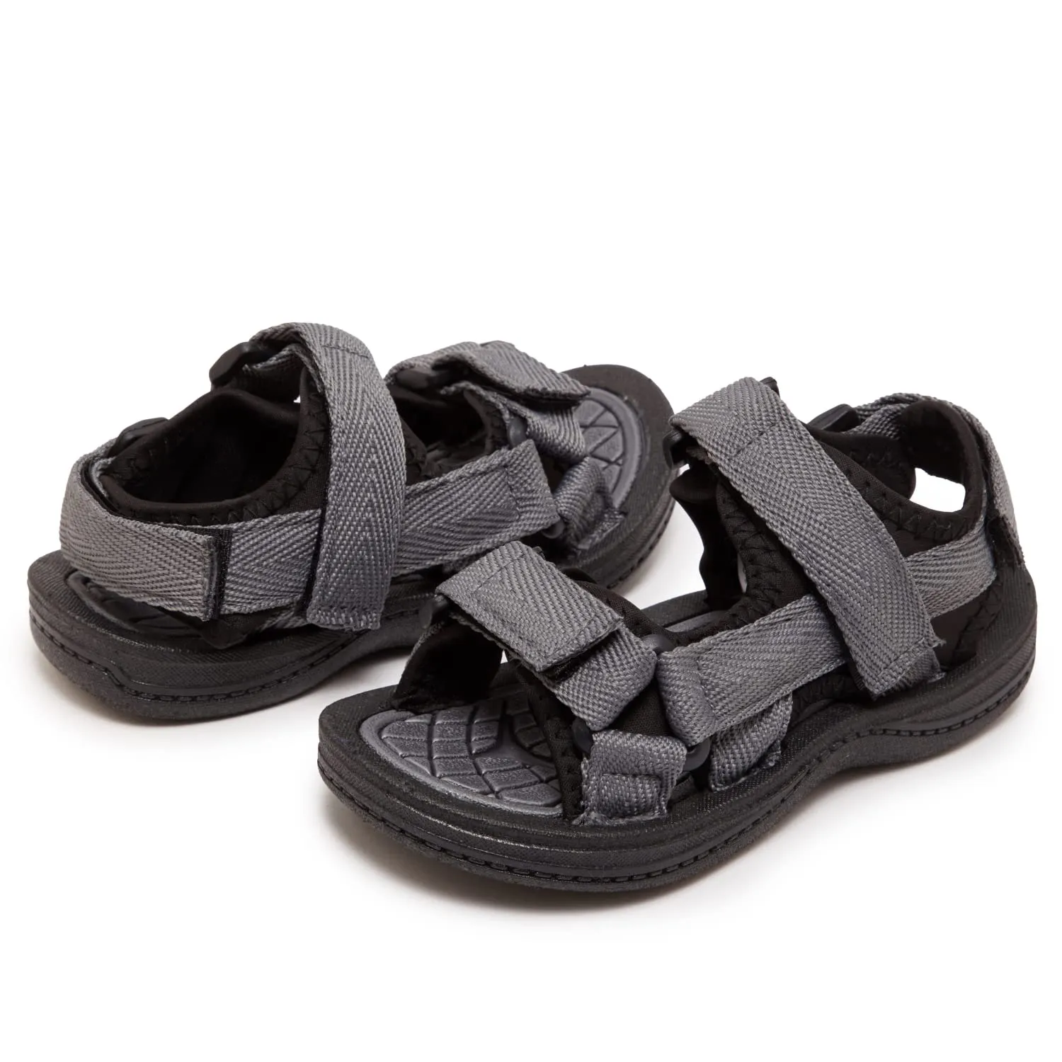 Skysole All Terrain Double Strap Sandals for Boys - Rubber Sole Amphibian Shoes for Beach, Pool, Hiking, Walking & Sports