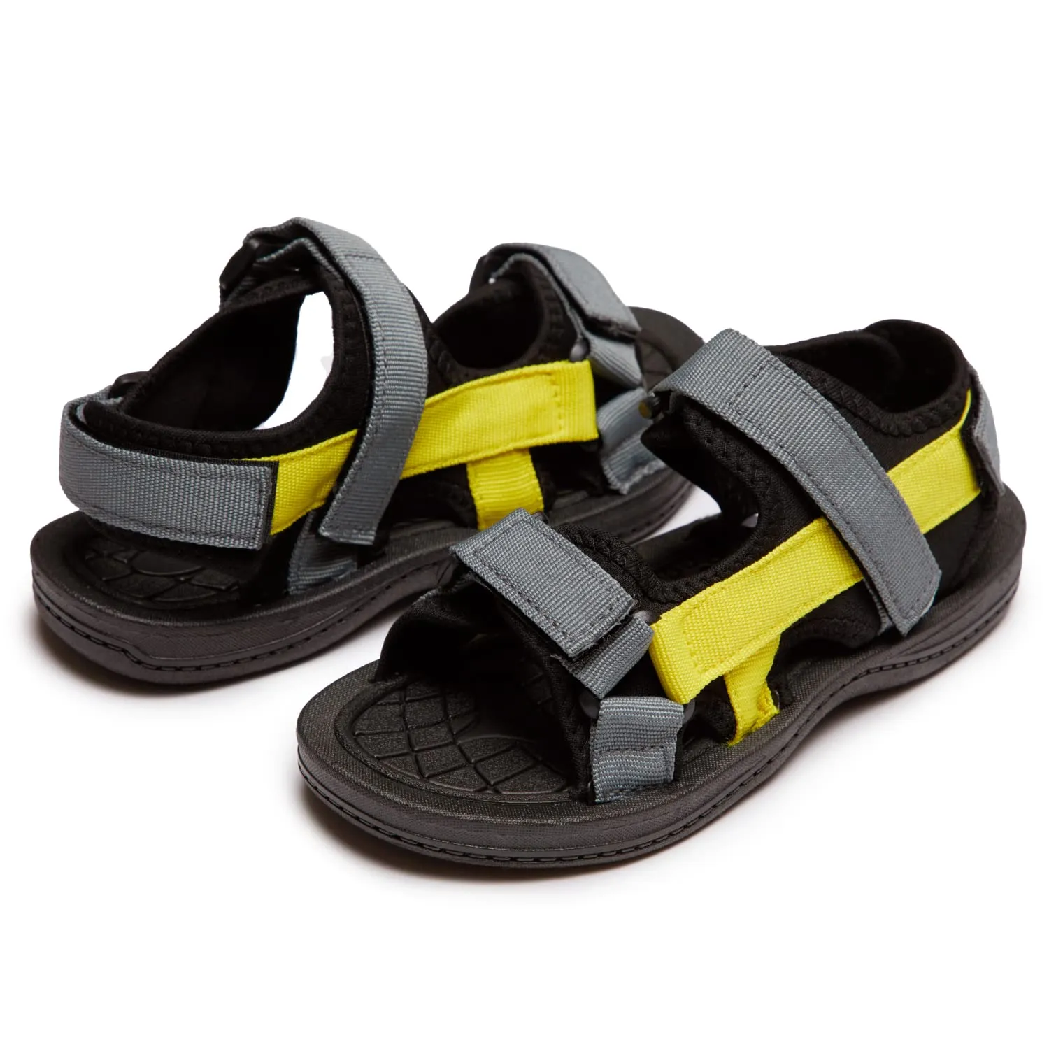 Skysole All Terrain Double Strap Sandals for Boys - Rubber Sole Amphibian Shoes for Beach, Pool, Hiking, Walking & Sports