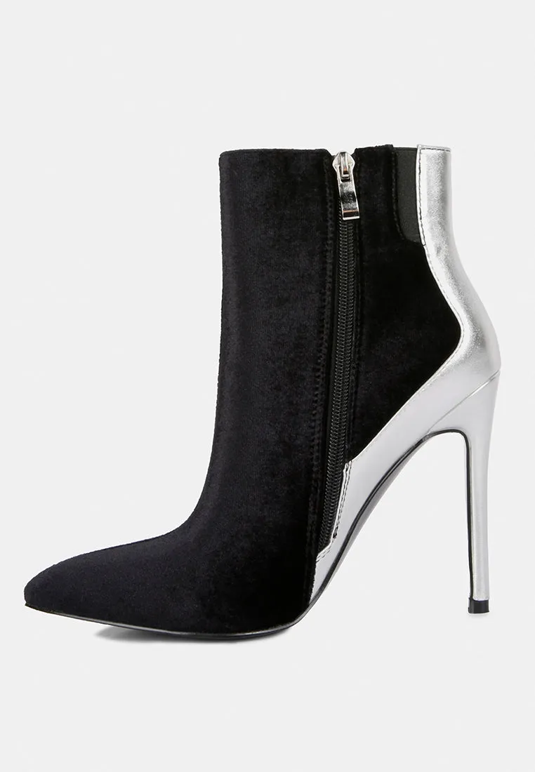 Slade Metallic Highlight High Heeled Ankle Boots