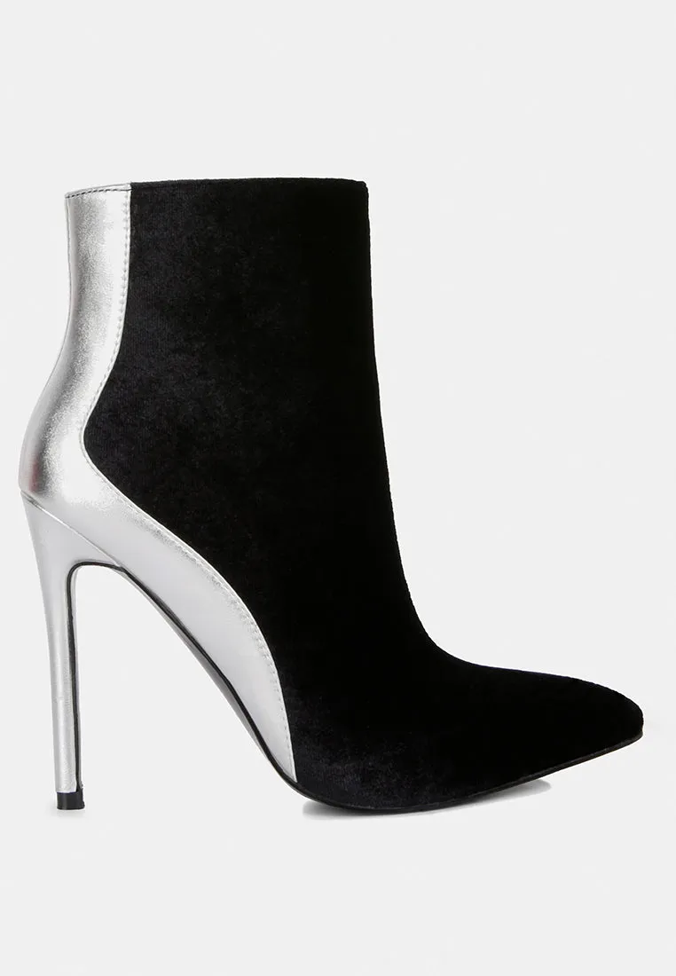 Slade Metallic Highlight High Heeled Ankle Boots