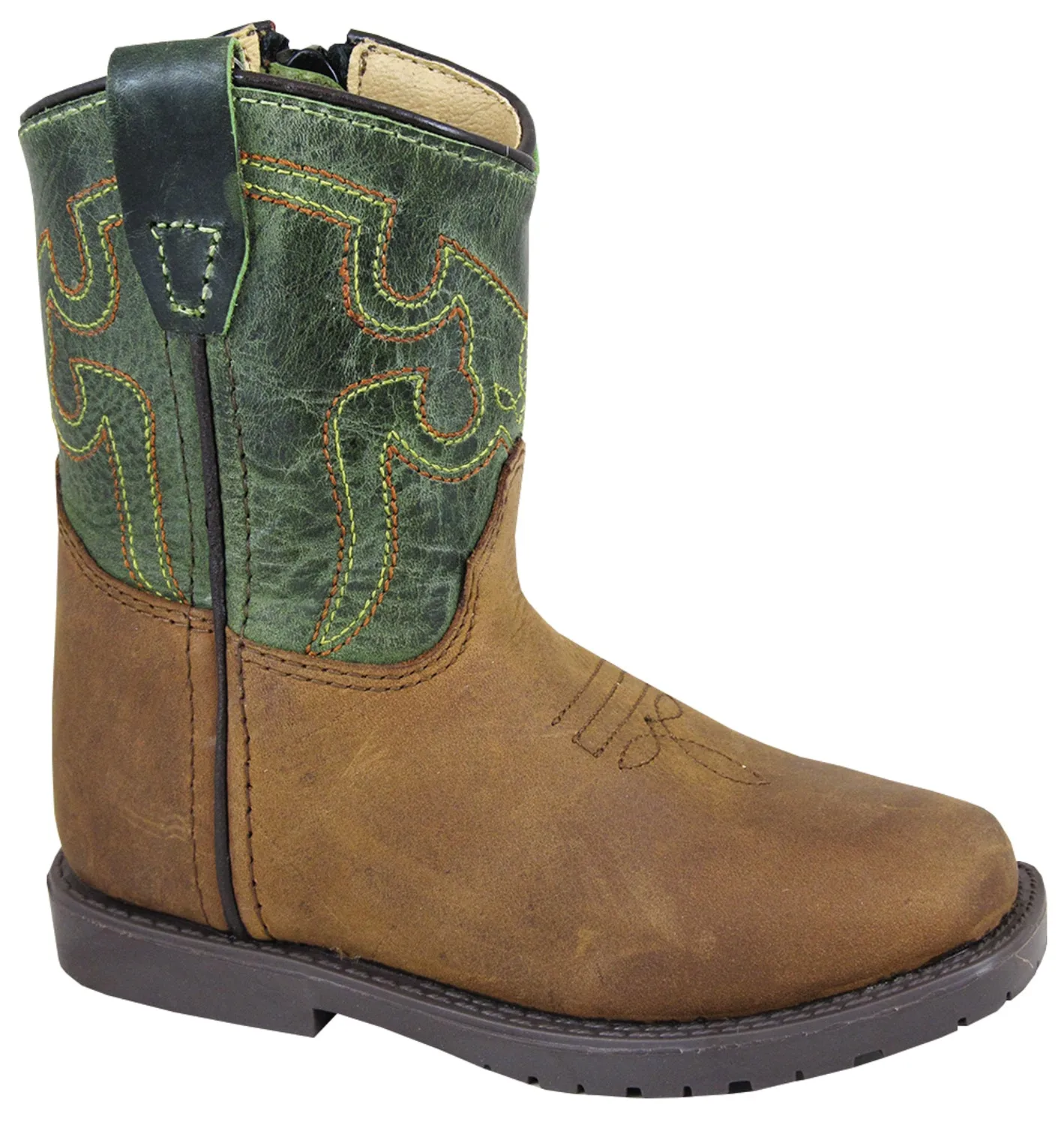 Smoky Mountain Boots Youth Unisex Jesse Green Leather Crackle