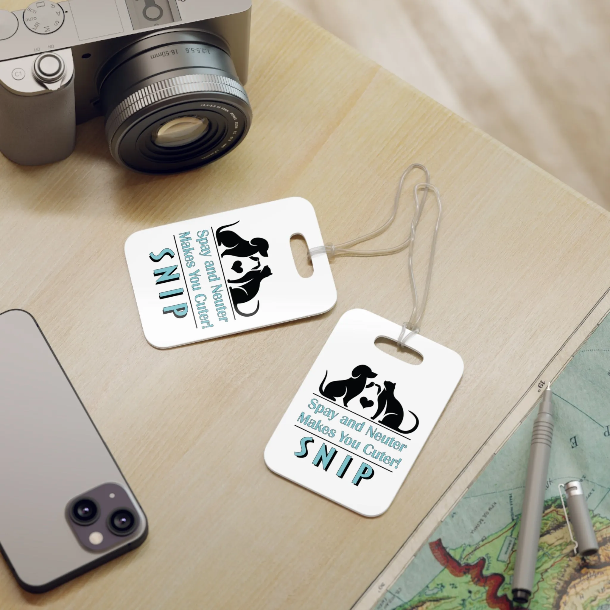 Spay & Neuter Makes You Cuter - SNIP Luggage Tags