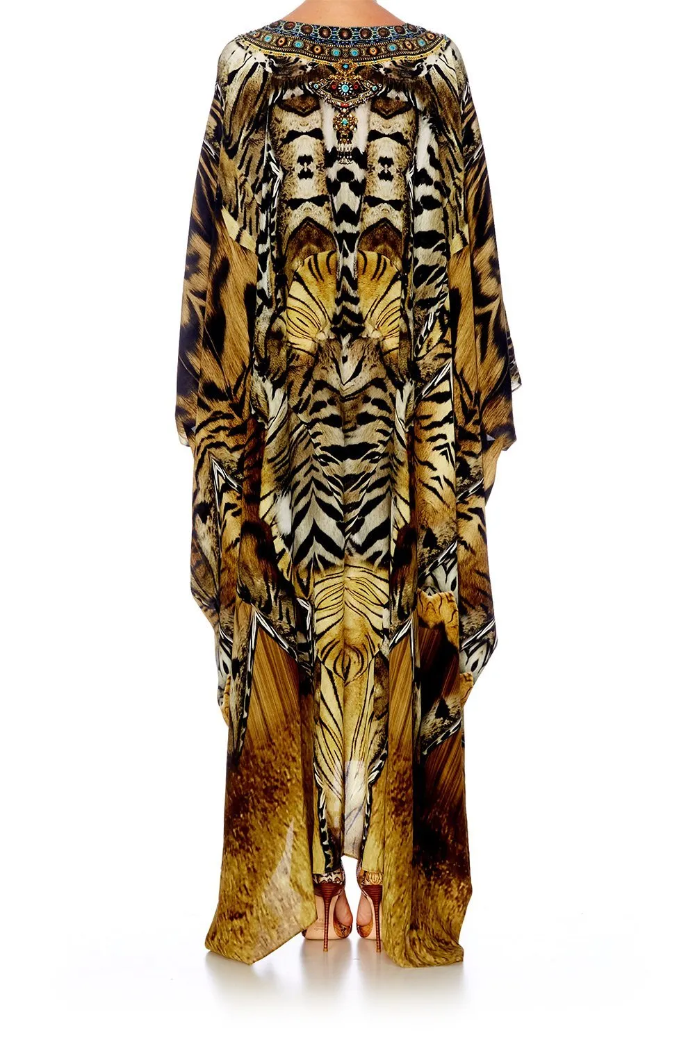 SPLIT HEM LACE UP KAFTAN GIVEN TO THE WILD