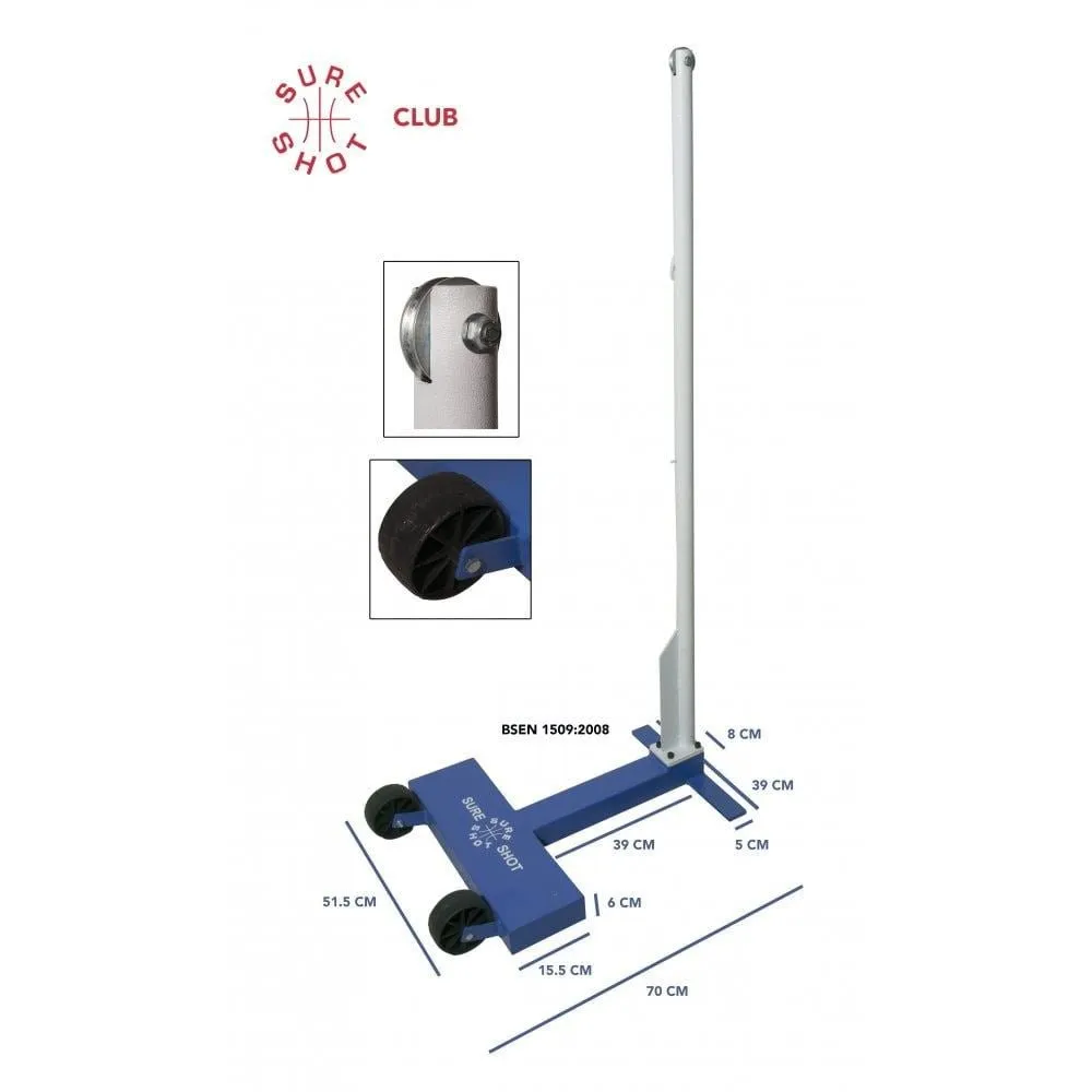 Sure Shot Club Wheelaway 45kg Badminton Posts