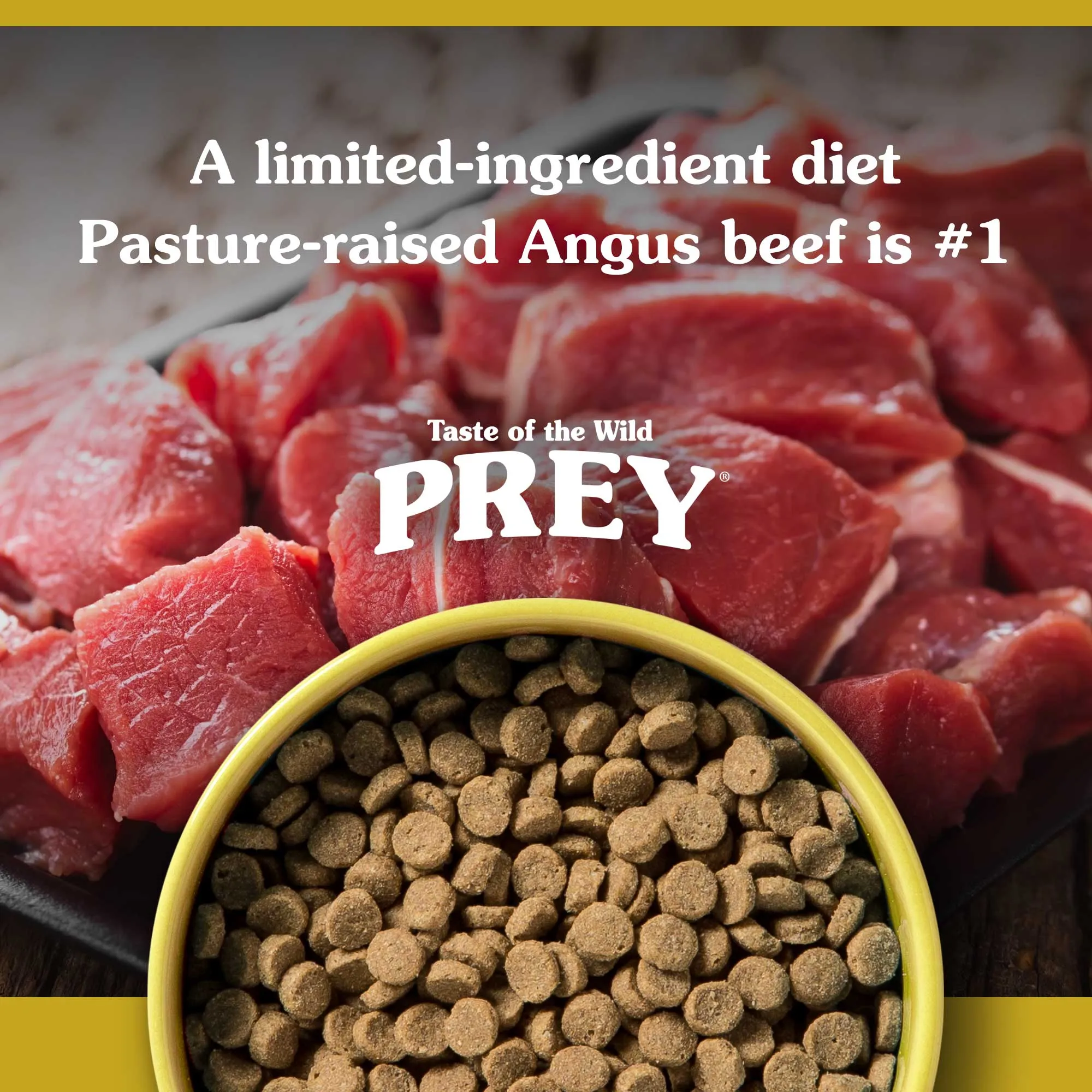 TASTE OF THE WILD PREY Angus Beef Cat Dry Food 6.8kg