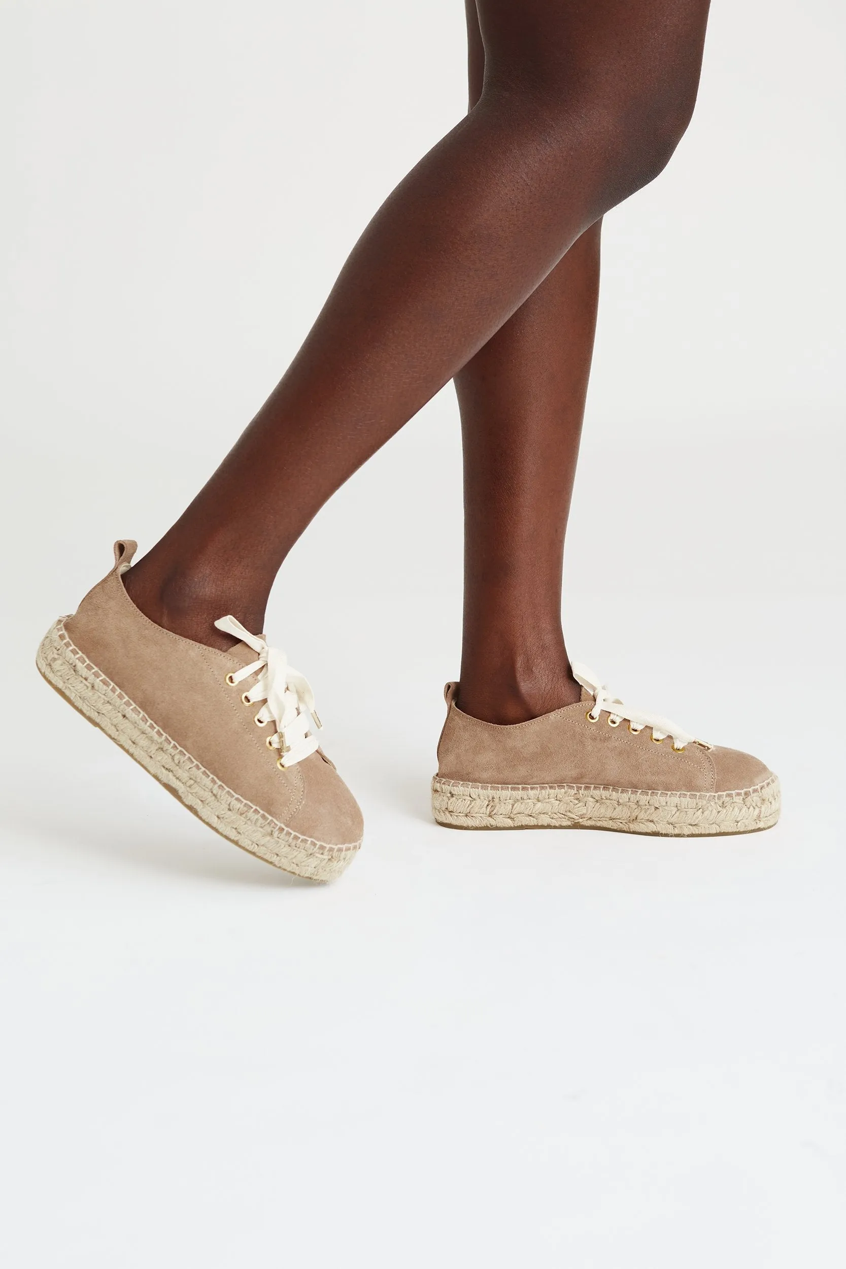 Taupe Sneaker Espadrilles