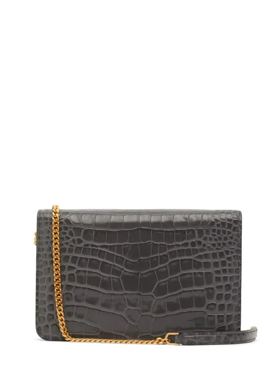 Tom Ford   Small Whitney shiny croc embossed bag 