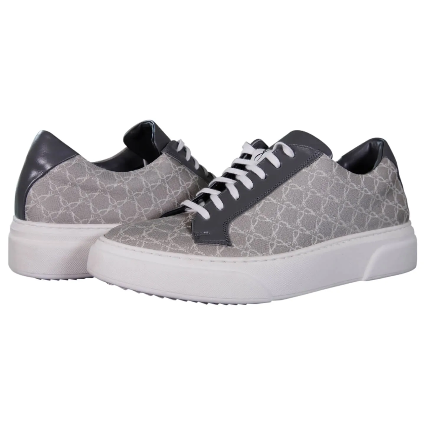 Tortora Grigio Luxury Logo Sneakers