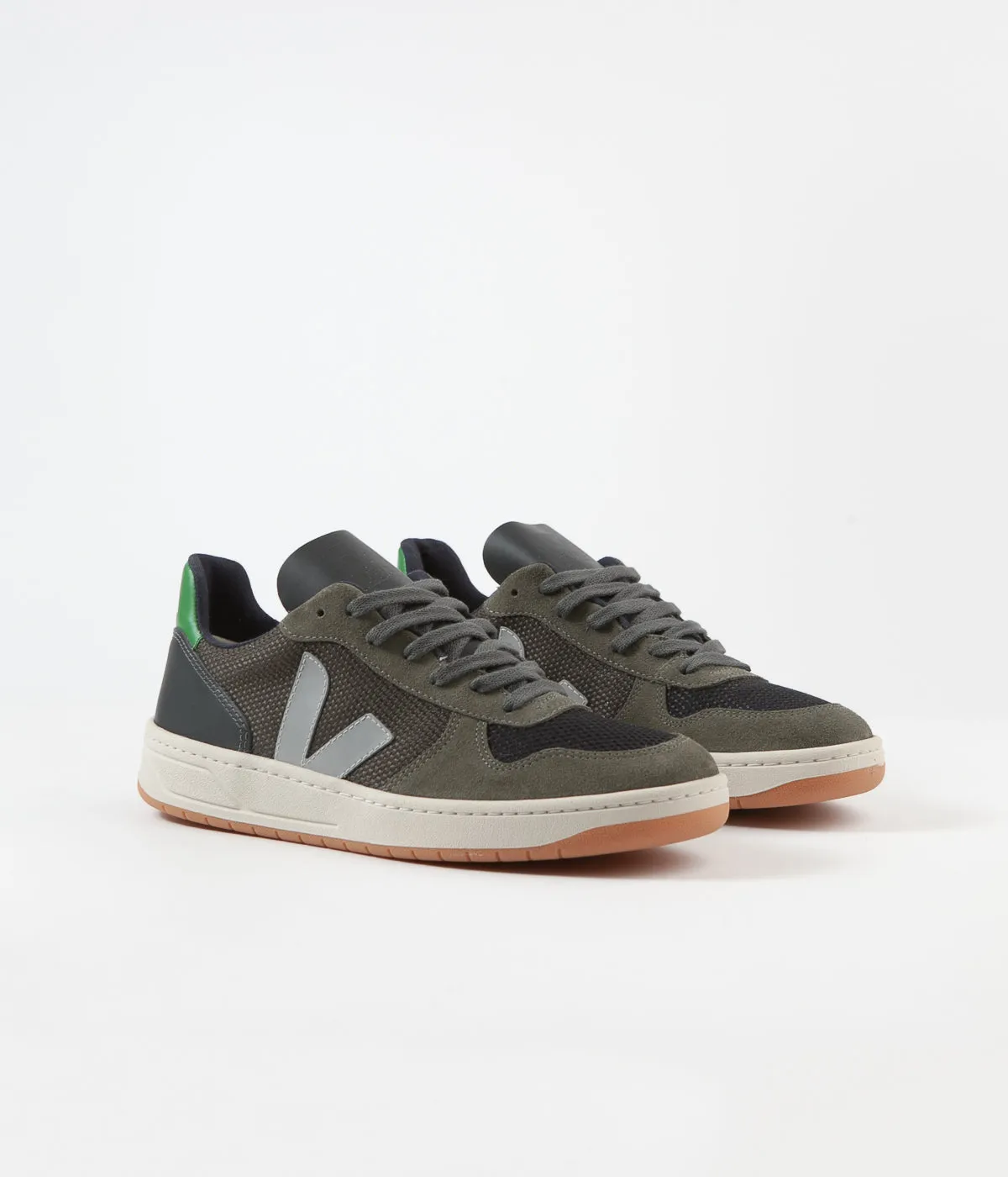 Veja V-10 B-Mesh Shoes - Multicolour / Olive / Emeraude