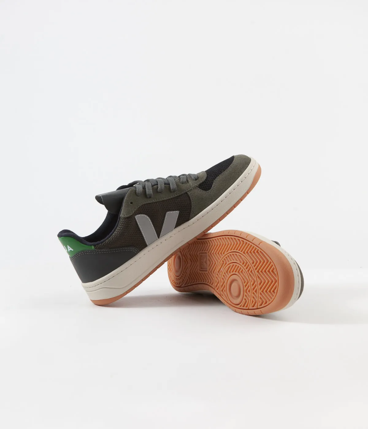 Veja V-10 B-Mesh Shoes - Multicolour / Olive / Emeraude