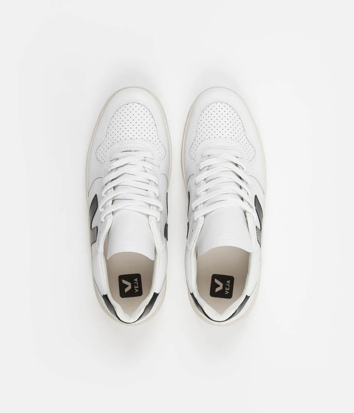 Veja V-10 Leather Shoes - Extra White / Black