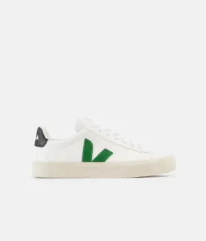 Veja Womens Campo ChromeFree Shoes - Extra White / Emeraude / Black