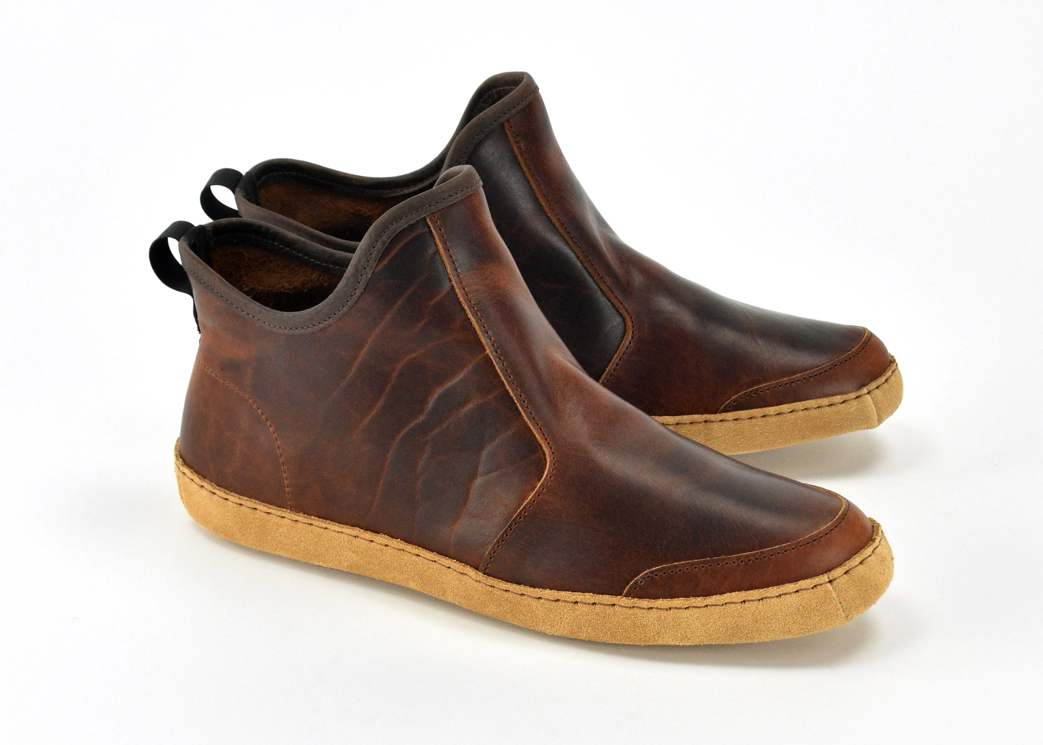 Vermont House Shoes®: Hi-Top - Tobacco Bison