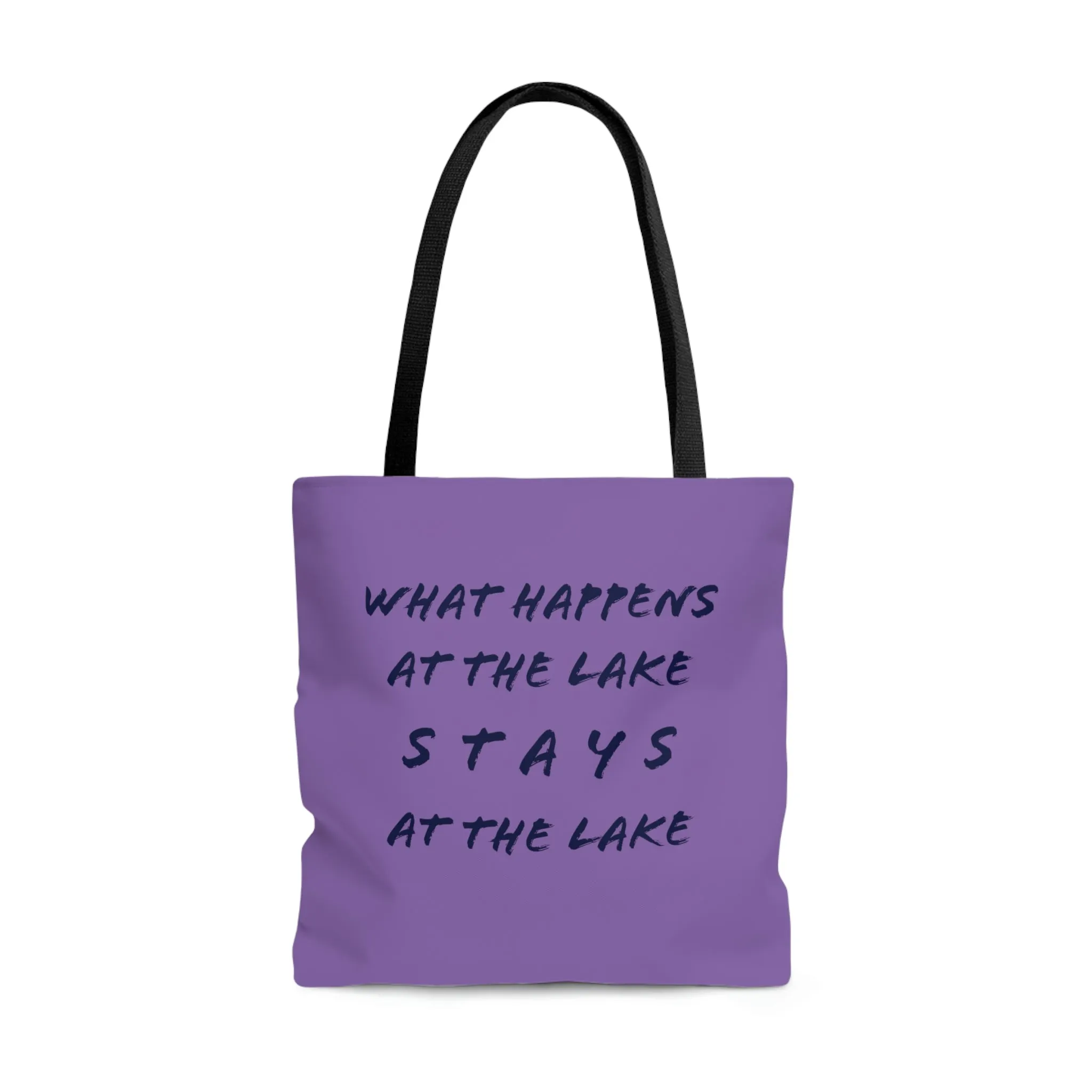 What Happens At The Lake -  Boat / Beach Bag -  AOP Tote Bag