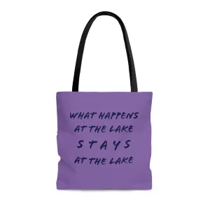 What Happens At The Lake -  Boat / Beach Bag -  AOP Tote Bag