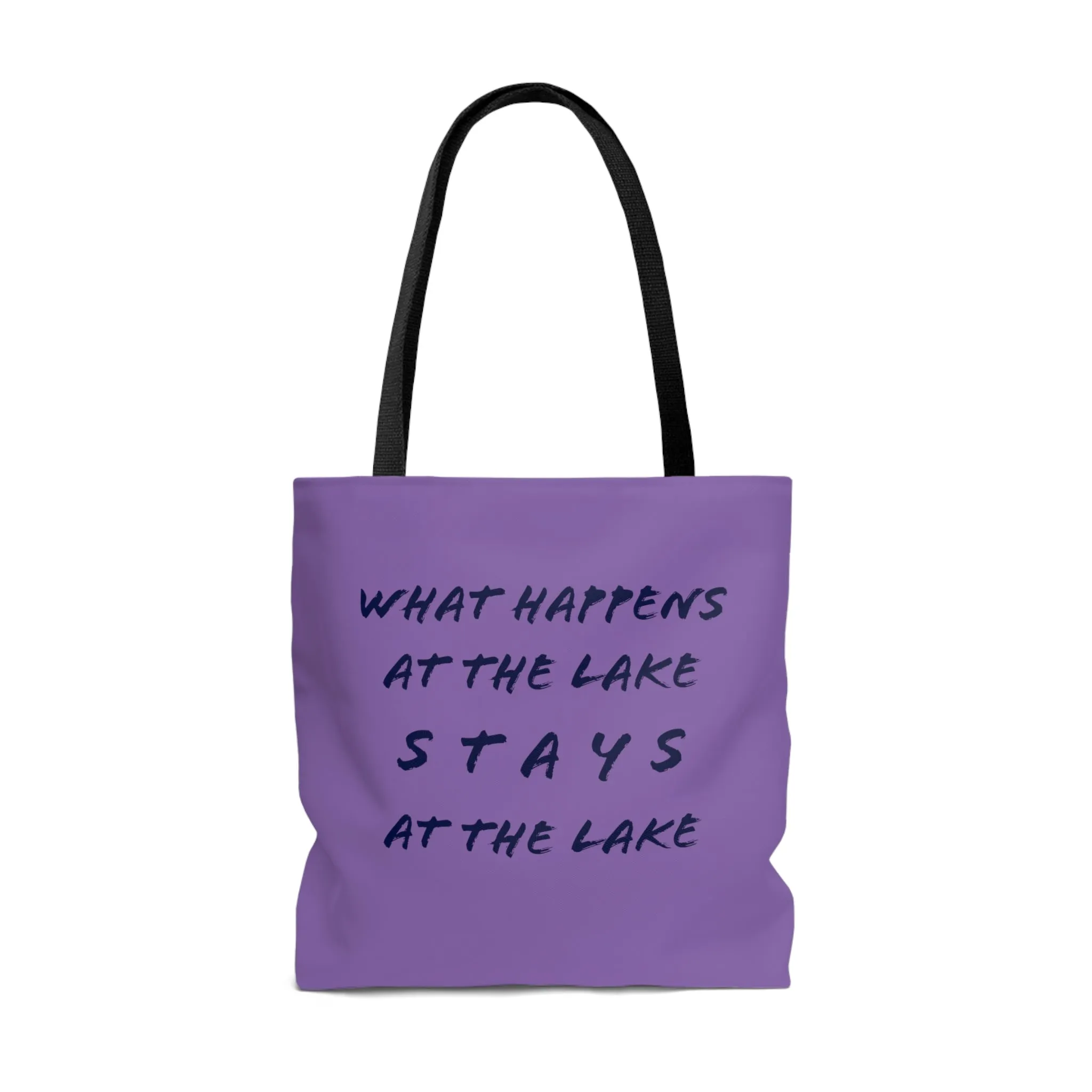 What Happens At The Lake -  Boat / Beach Bag -  AOP Tote Bag