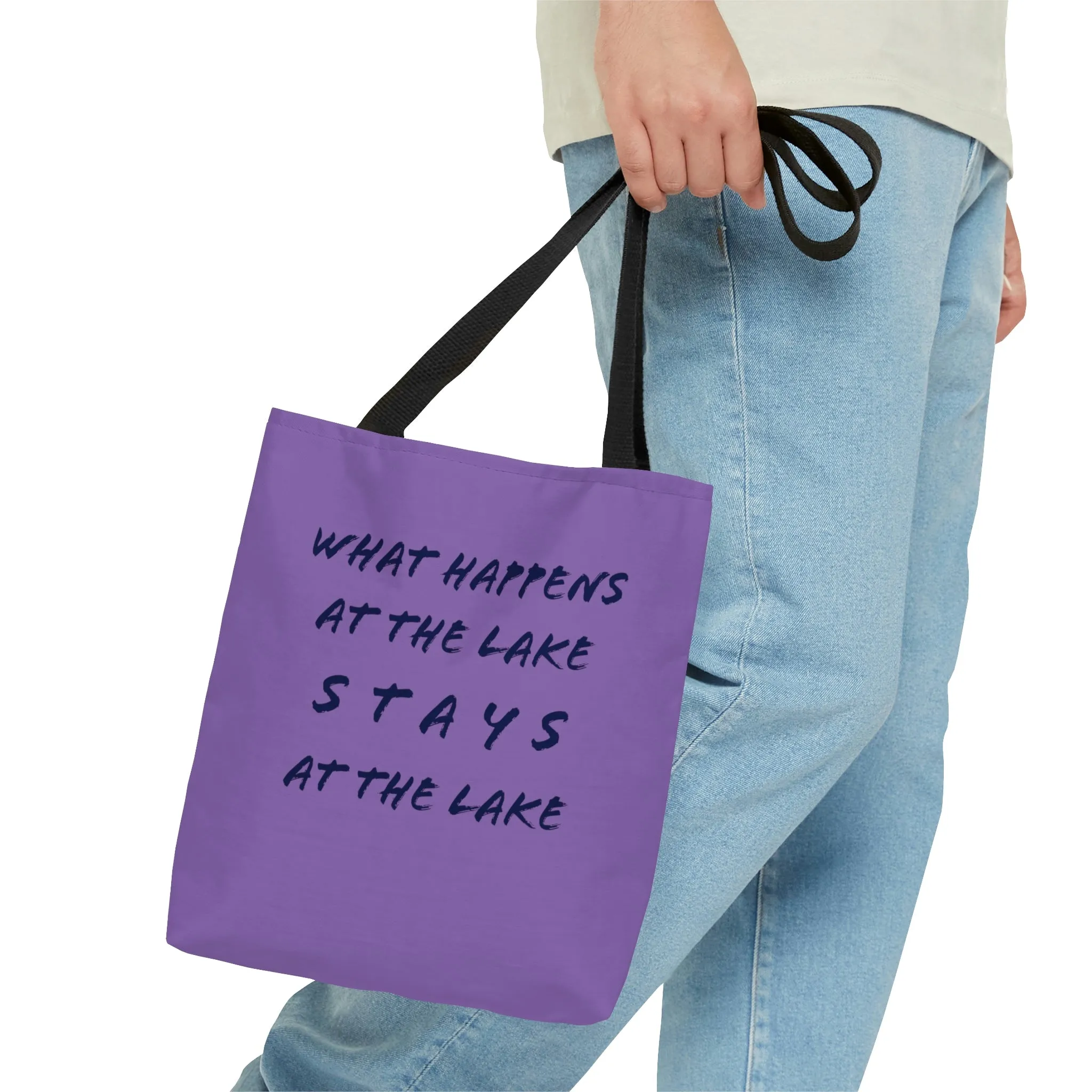 What Happens At The Lake -  Boat / Beach Bag -  AOP Tote Bag