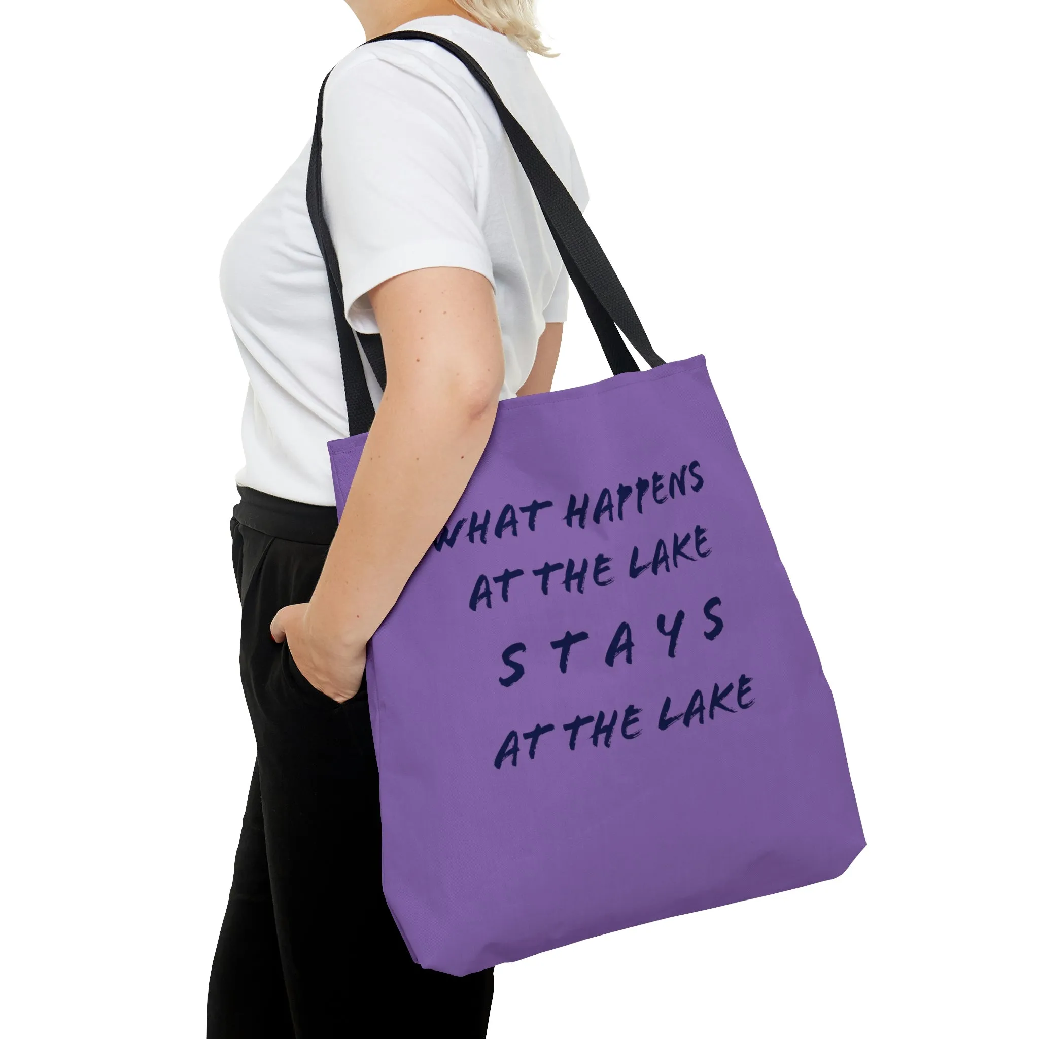 What Happens At The Lake -  Boat / Beach Bag -  AOP Tote Bag