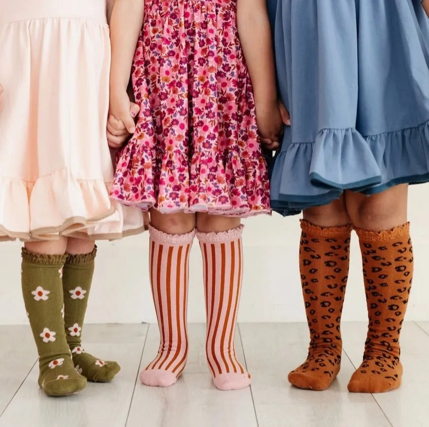 Wild Child Knee High Sock 3-Pack || Little Stocking Co